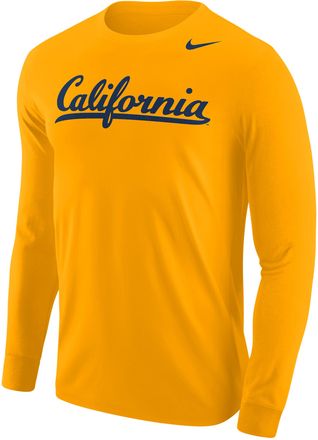 Nike Cal Bears Nike Mens Football Long-Sleeve T-Shirt in Yellow | M12333P397UCAB-GLD
