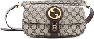 Gucci Blondie Flap Pocket GG Coated Canvas belt bag - Bruin