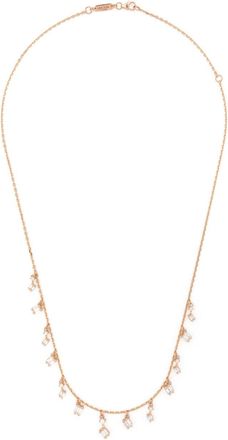 Suzanne Kalan 18K Rose Gold Cascade Diamond Necklace - Womens - 18kt Rose Gold/White Diamond