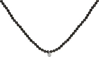 House of Brilliance Haus Of Brilliance Silver Diamond & Station Necklace