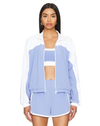 Beyond Yoga JACKE GO RETRO COLORBLOCK in Baby Blue