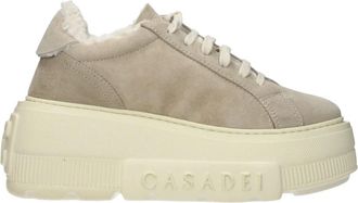 Casadei Nexus Aplsenales Sneakers - Dames - Sneakers - Beige - 37 EU - Leer - Schoenen