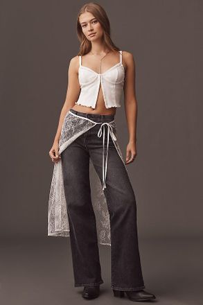 Fidelity Denim Kelli High-Rise Wide-Leg Jeans