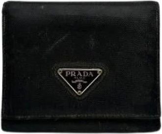 Prada Pre-owned Wallets, female, Black, Size: ONE SIZE Pre-owned Vintage Wallet