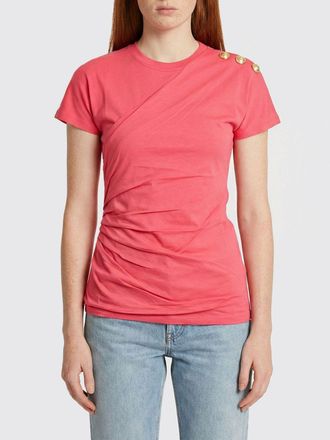 Balmain T-Shirt Woman color Fuchsia