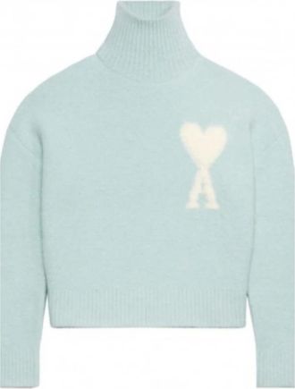 Ami Dames, Truien, Blauw, Maat: XS