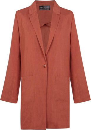Cortana Elena Jacket - Dames - Blazers - Rood - XS - Linnen - Jassen