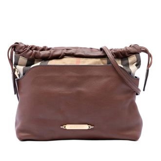 Burberry Pre-owned Burberry House Check Canvas and Calfskin Little Crush Crossbody Ladies GYUZ6AGXS1NOTW1A