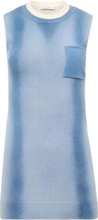 J.W.Anderson Knitted Mini Dress - Womens - Cotton/Wool/Elastane/Polyamide
