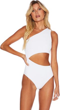 Beach Riot Womens Beach Riot Highway Bottom White Stretch High-Waisted Swimwear GBO840