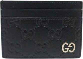 Gucci Pre-owned Wallets, male, Black, Size: ONE SIZE Pre-owned Card case