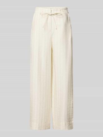 Selected Regular Fit Weite Hose aus Lyocell-Viskose-Mix Modell MARIE-JOHANNE in Offwhite, Gr&ouml;&szlig;e 36