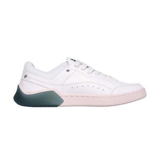 Skechers Unisex Volwassen Cup Classic Leer Lage Sneakers (Wit/Groen)