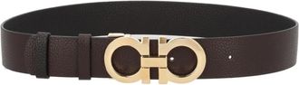 Ferragamo Brown Cut To Size Reversible Belt
