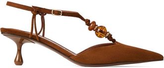 Jimmy Choo London Lauri su&egrave;de leren pumps