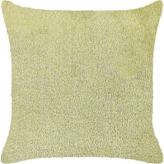Beliani Coj&iacute;n De Poli&eacute;ster Verde 45 X 45 Cm Accesorio Decorativo Boho Pilea