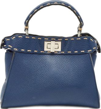Fendi Peekaboo kleine handtas - Blauw