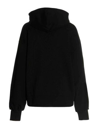 GCDS Sequin-Embellished Logo Hoodie - Black