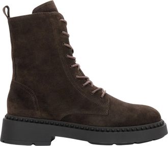 Estro & Luminara Chunky veterboots - Dames - Schoenen - Bruin - Maat: 39 EU Zijde