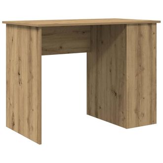 Berkfield Home Desk Artisan Oak 100x55x75 cm Engineered Wood in Brown | Size: 100 x 55 x 75 cm