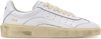 Dsquared2 Witte Leren Rider Sneakers - Dames - Sneakers - Wit - 40 EU - Schoenen