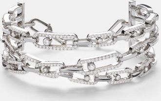 Messika Move Link 18kt white gold bracelet with diamonds