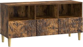 vidaXL Mueble De Tv 102 X 34,5 X 50 Cm Roble Ahumado Vidaxl