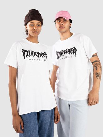 Thrasher Metal T-Shirt bianco