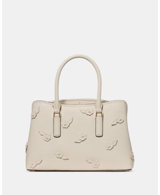 Kate Spade New York Womens Thompson Street Floral Small Satchel Bag - Beige - One Size