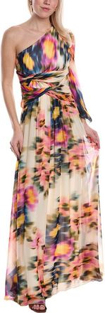 Carla Ruiz One-Shoulder Maxi Dress
