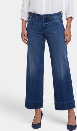 NYDJ Teresa High Waist Wide Leg Ankle Jeans in Moonlight at Nordstrom Rack, Size 10