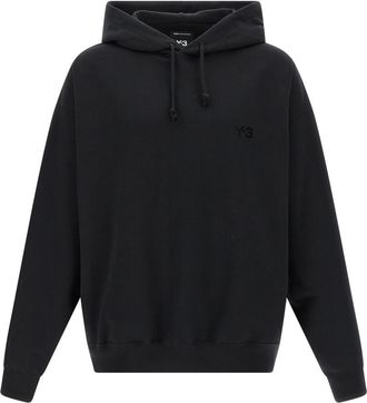Yohji Yamamoto Black Cotton Blend Hoodie