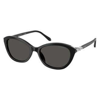 Swarovski Sk6066U Zonnebril - Dames - Accessoires - Zwart - Maat: 54 MM
