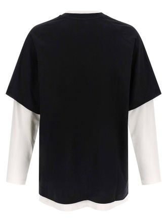Moschino Double-Layer Graphic T-shirt - Black