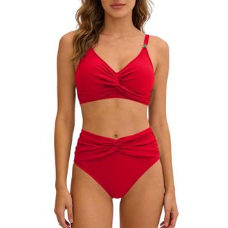 Generic Beach wear for Women UK Bikini Sets for Women UK Two Piece Tummy Control Swimsuits High Waisted Bottoms Bikinis Top Swimwear Plus Size Bathing Suits B