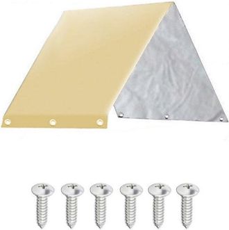 No Brand Lona Para Techo - 226 X 132 Cm - Tejido Oxford Impermeable Con Revestimiento Plateado - Para Bancos Colgantes, Cubiertas De Patio, Tumbonas, P&eacute;rgolas 