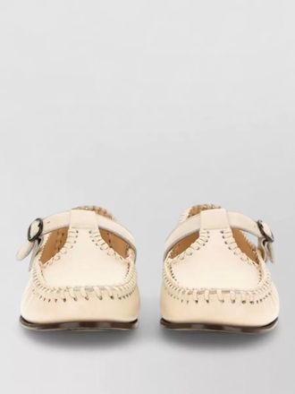 Hereu leather t-bar loafers