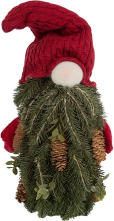 My Flair Wichtel »mit Tannenzapfen und rotem Mantel« Dekofigur mit Tannenbart, Weihnachtsdeko, Höhe ca. 44 cm