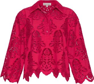 Cara Cara Erica gewelfde blouse - Rood