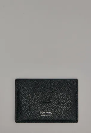 Tom Ford Soft Grain Leather T Line Classic Card Holder