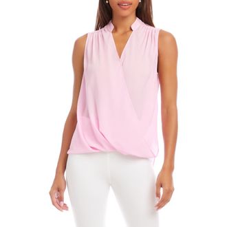 Karen Kane Sleeveless Crepe Top in Pink at Nordstrom, Size X-Small