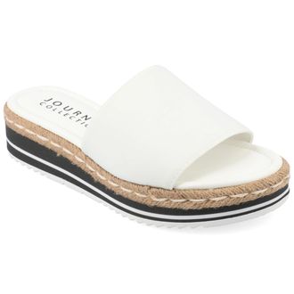 Journee Collection Womens Rosey Wide Width Espadrille Sandals