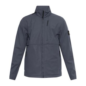 Stone Island Hooded Jacket - Heren - Zomerjassen - Blauw - XL - Leer - Jassen