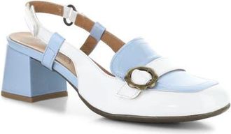 FLY London Pemy Slingback Pump in Sky Blue/Off White at Nordstrom, Size 10-10.5Us