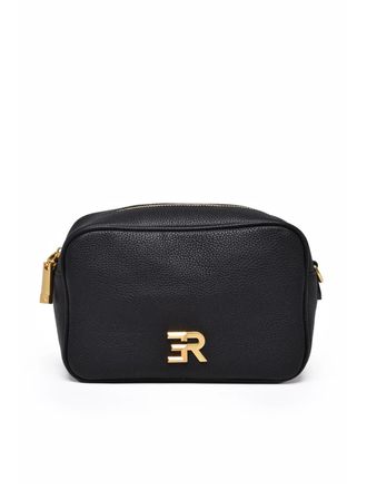 Ermanno Scervino Amelia Leather Shoulder Bag With Structured Silhouette And Gold-Tone Hardware