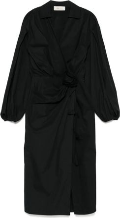 Blumarine Abito midi con applicazione - Nero