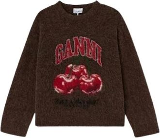 Ganni Donna, Maglie, Marrone, 2Xs, new