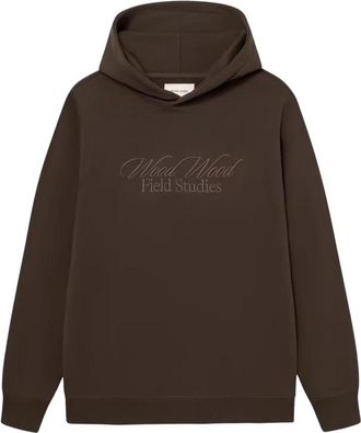Wood Wood William Hoodie - Heren - Hoodies - Bruin - M - Hoodies & sweatvesten
