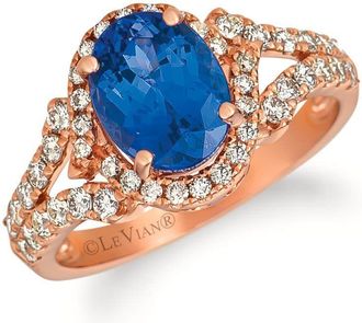 Le Vian Ladies Vivids Rings set in 14K Strawberry Gold YRFT 96