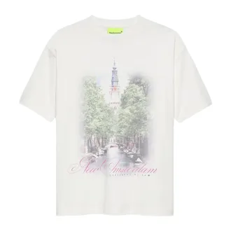 New Amsterdam Surf Association Heren, Tops, Wit, Maat: L